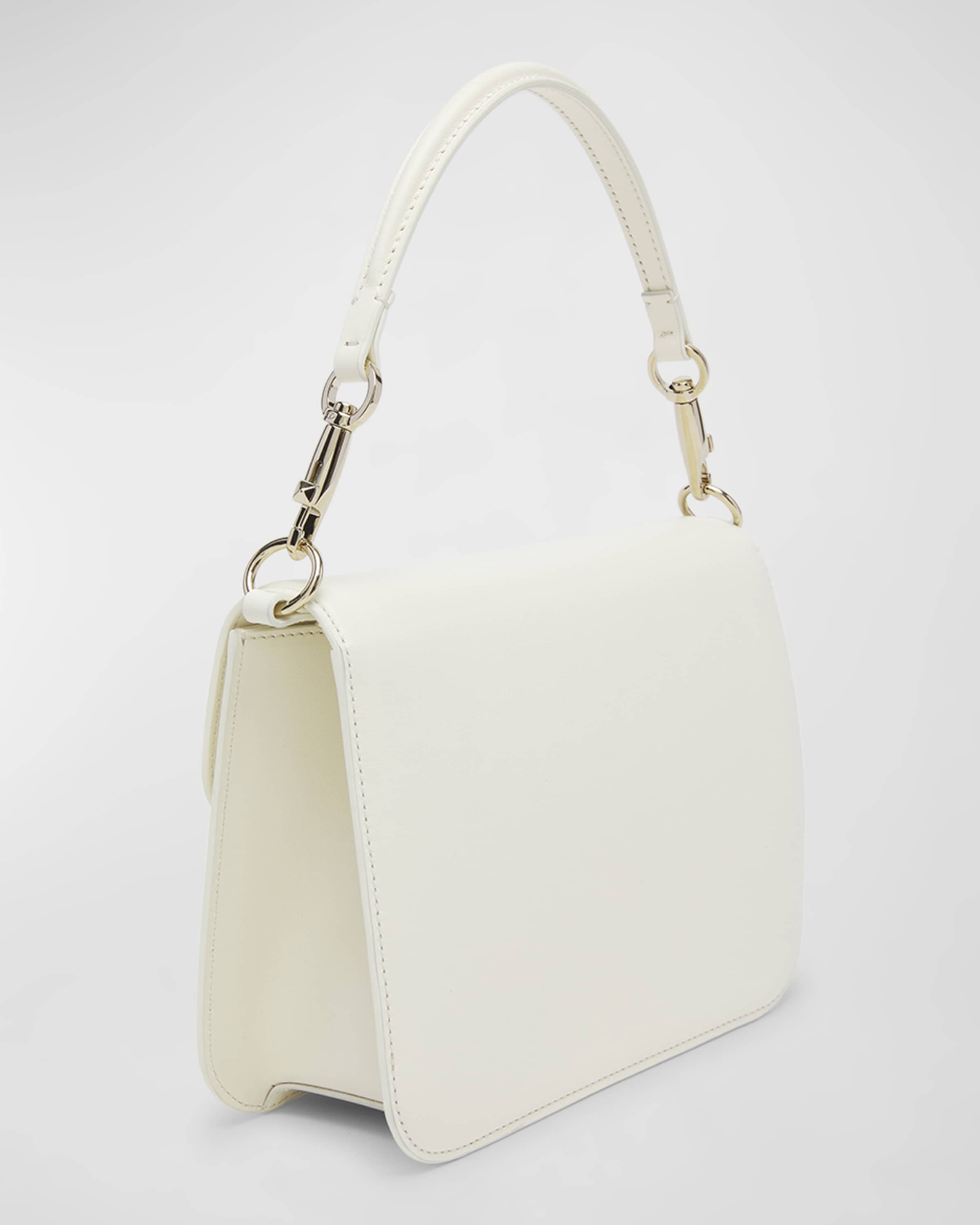 Loco VLOGO Flap Leather Shoulder Bag - 4