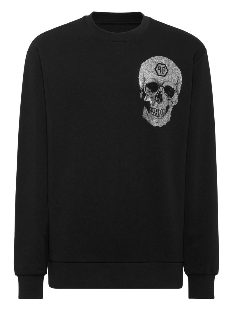 crystal-embellished sweatshirt 1