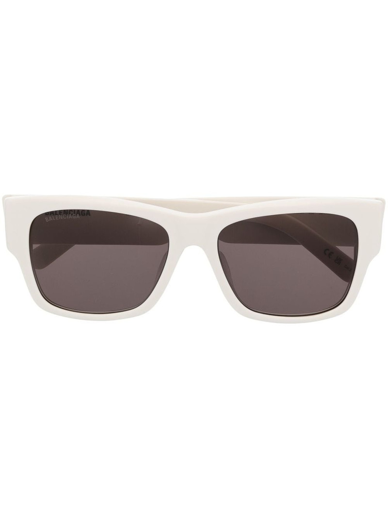logo-engraved square-frame sunglasses 1