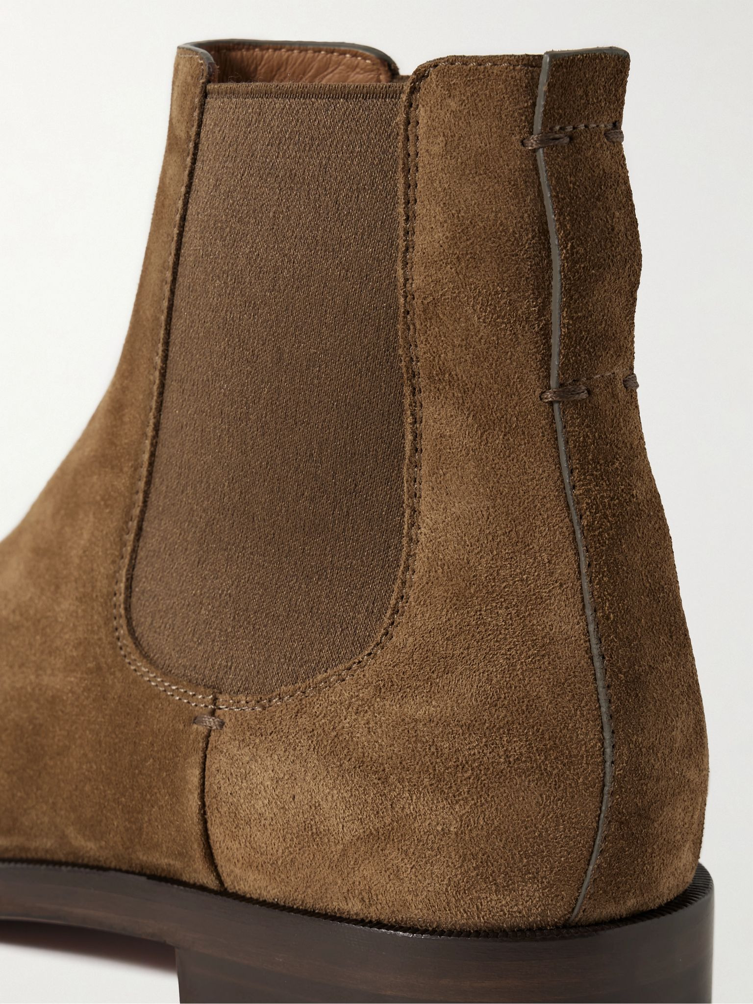 Torino Suede Chelsea Boots Brown - 6