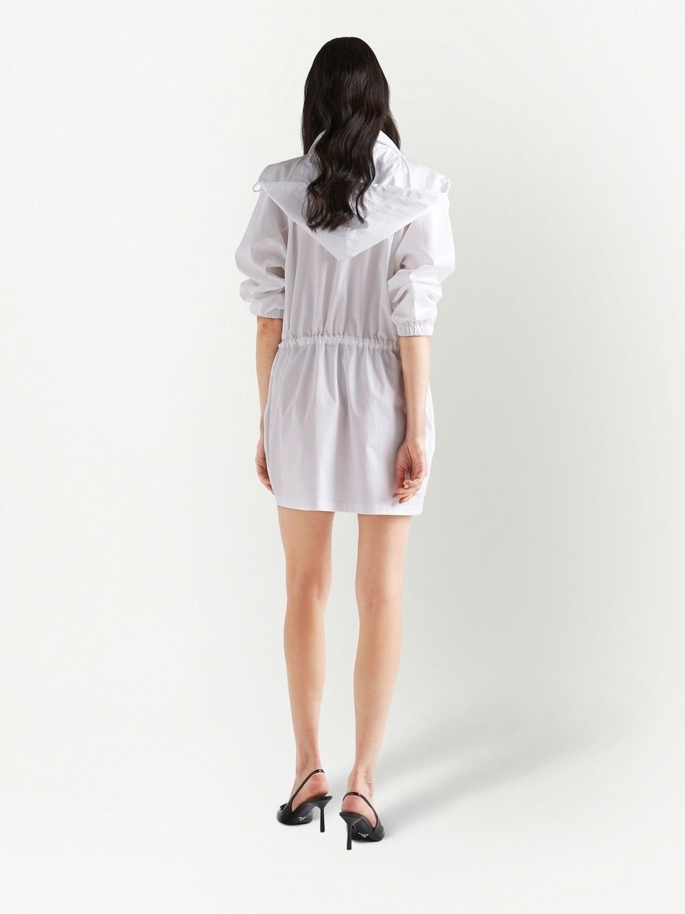 hooded poplin dress - 3