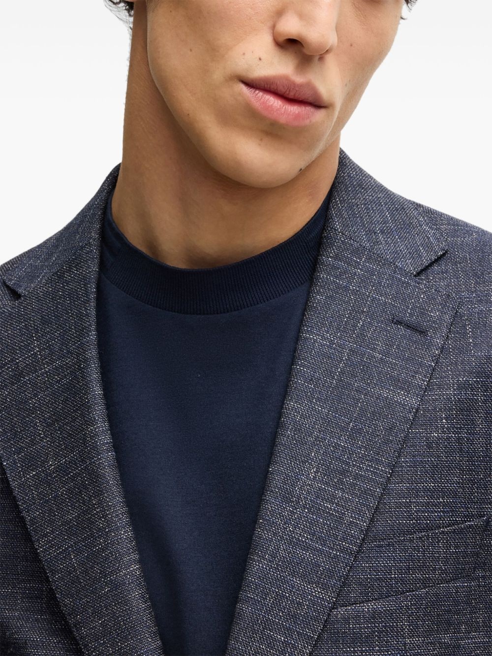 chambray blazer - 5