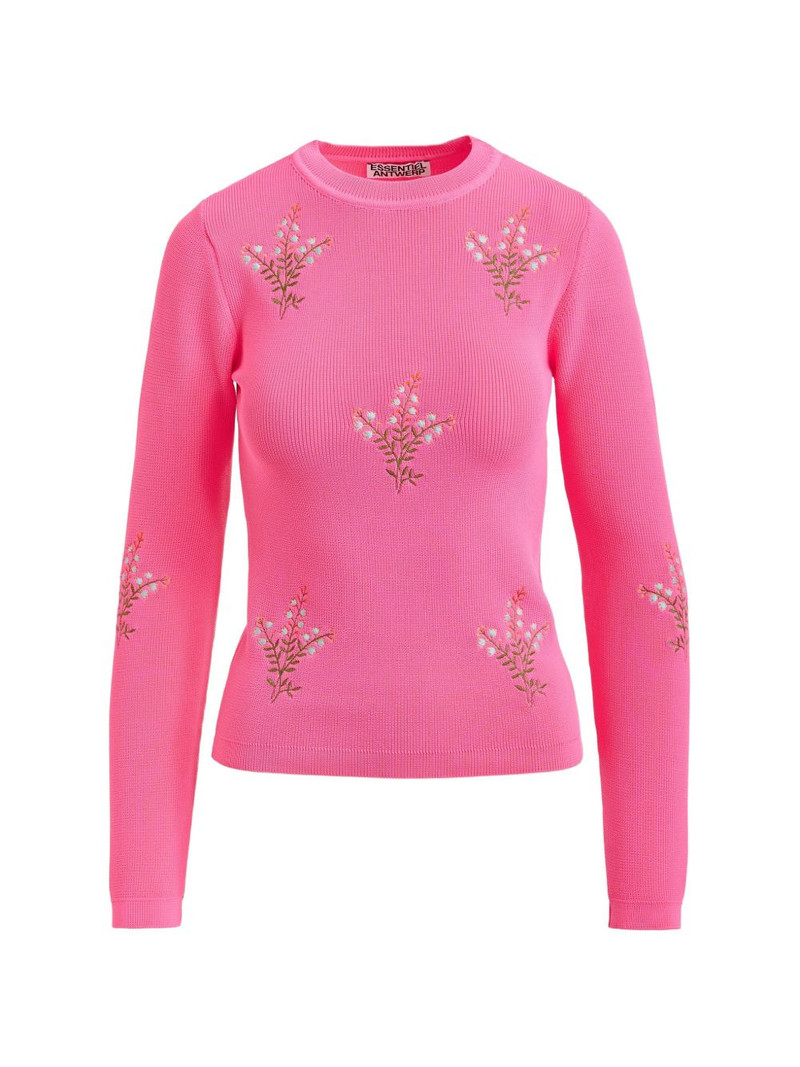 floral-embroidery sweater 1