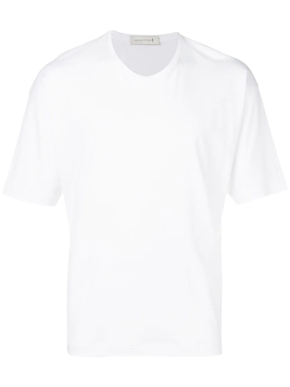 White Cotton V-Neck T-Shirt | GCS-026 - 1