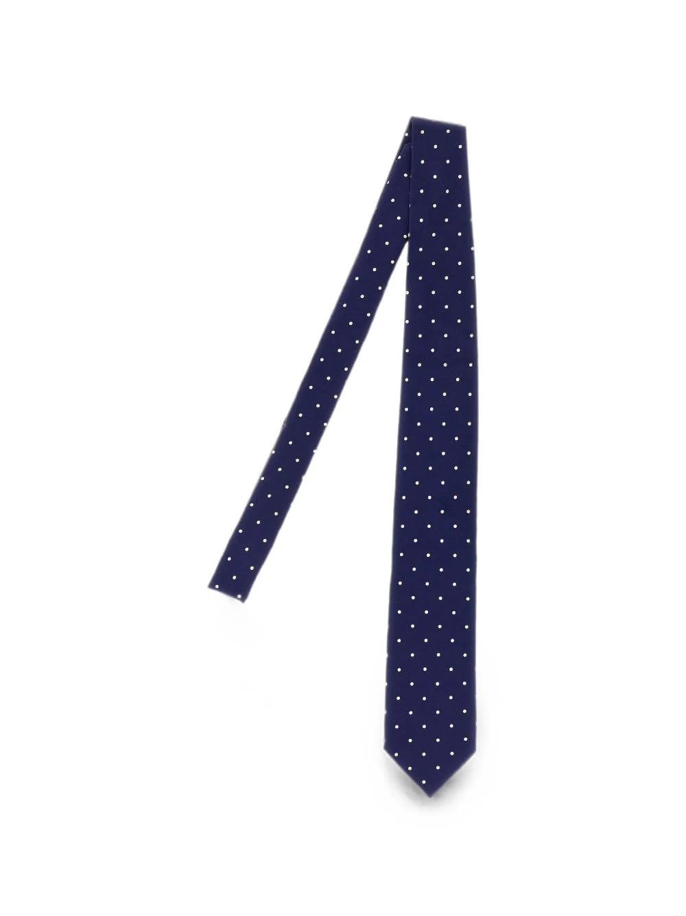 polka-dot silk tie - 1