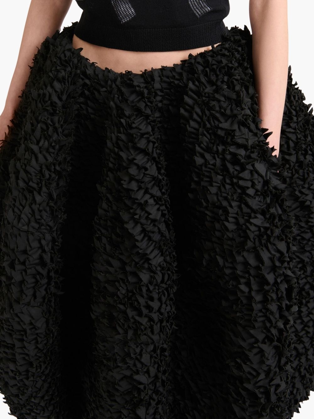 voluminous balloon midi skirt - 5