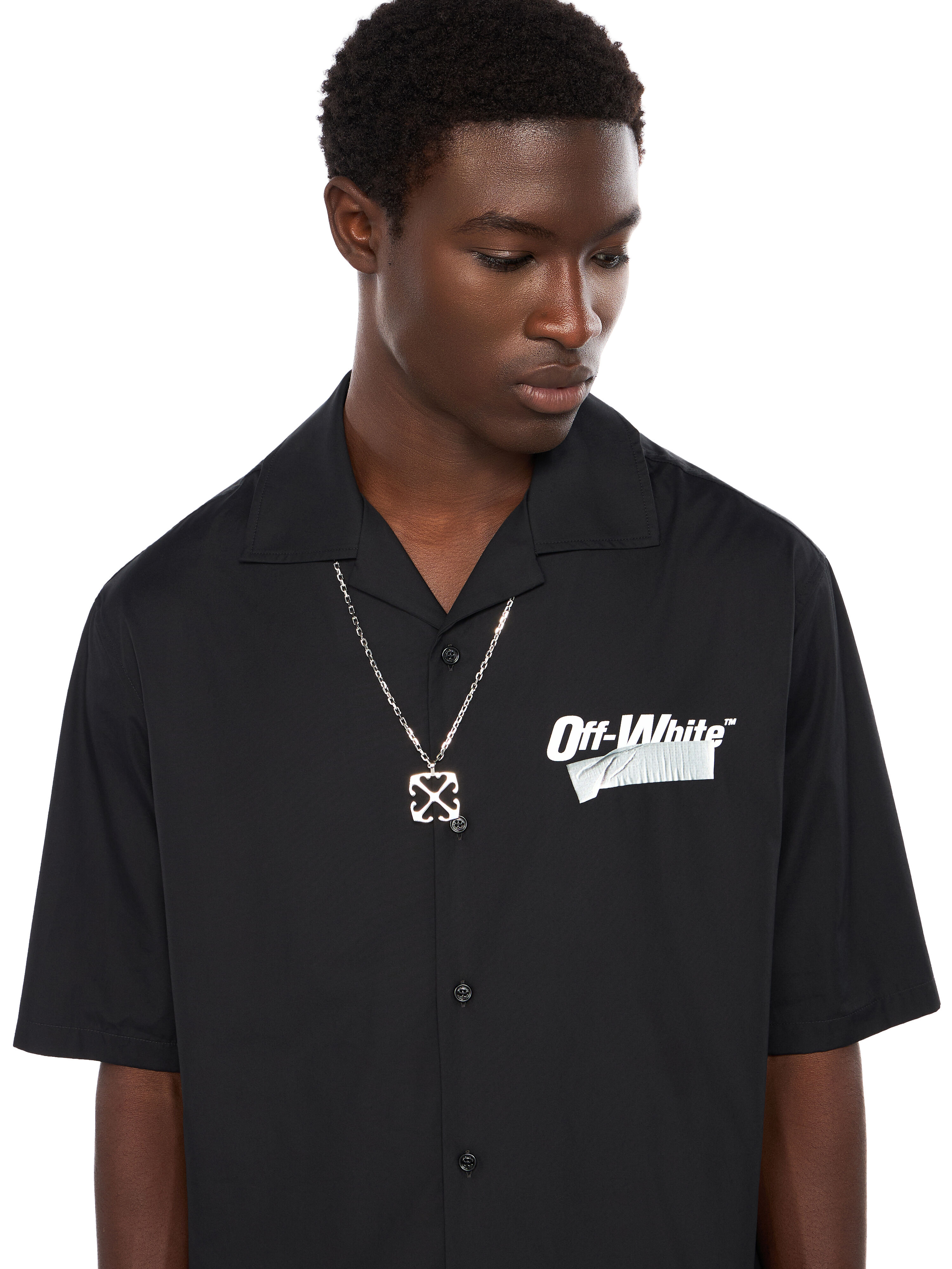 Tape Logo Bowling Shirt - 5
