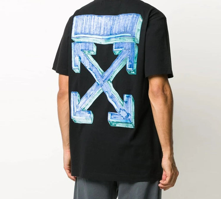 Off-White FW20 Marker Arrow Printing Normal Version Men Black OMAA027E20JER0051045 - 4