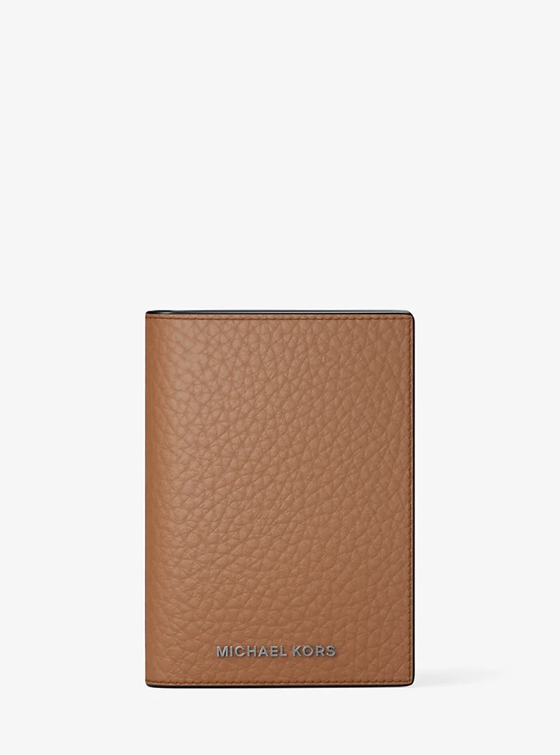 Hudson Pebbled Leather Folio Card Case - 1