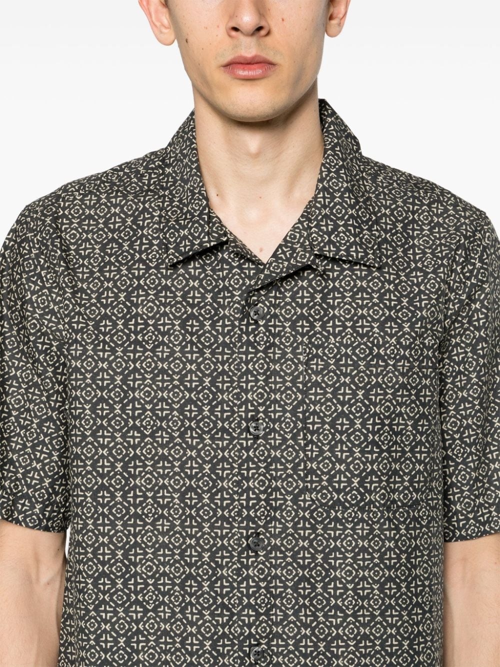 baja-print cotton shirt - 5