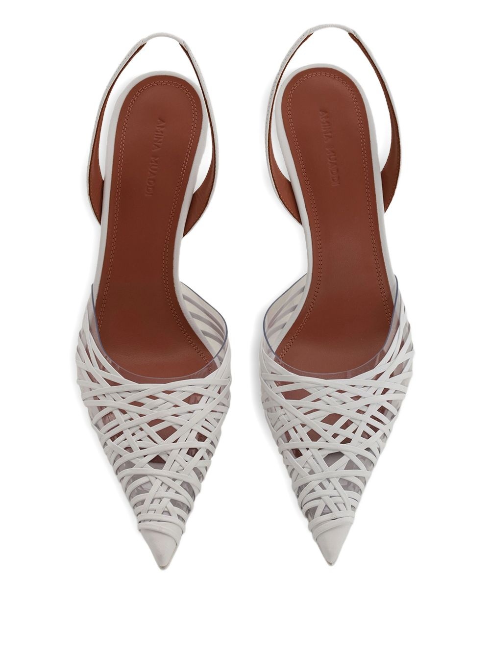 90mm Lori strappy pointed-toe slingback pumps - 3