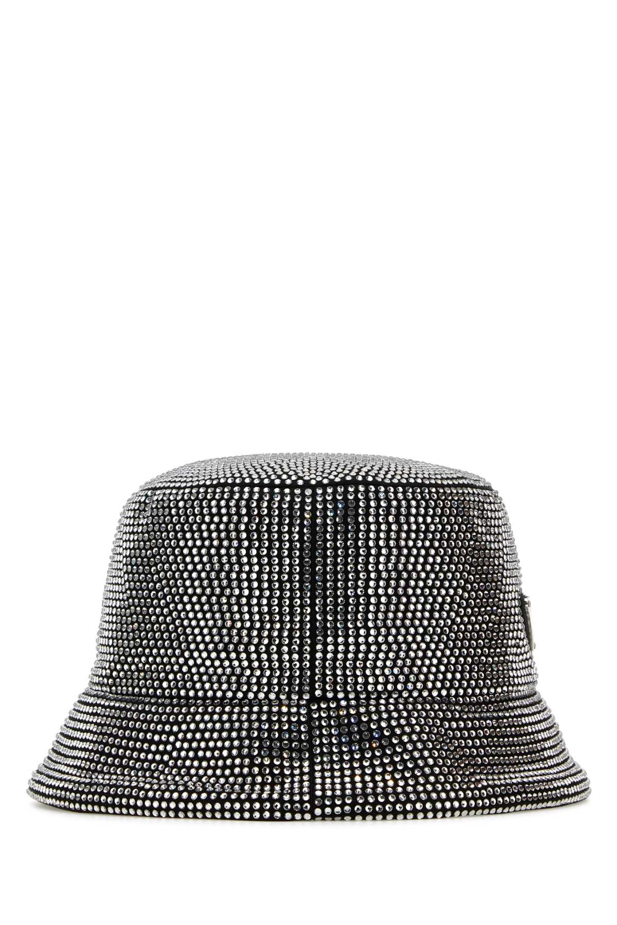 Prada Women Embellished Fabric Bucket Hat - 3