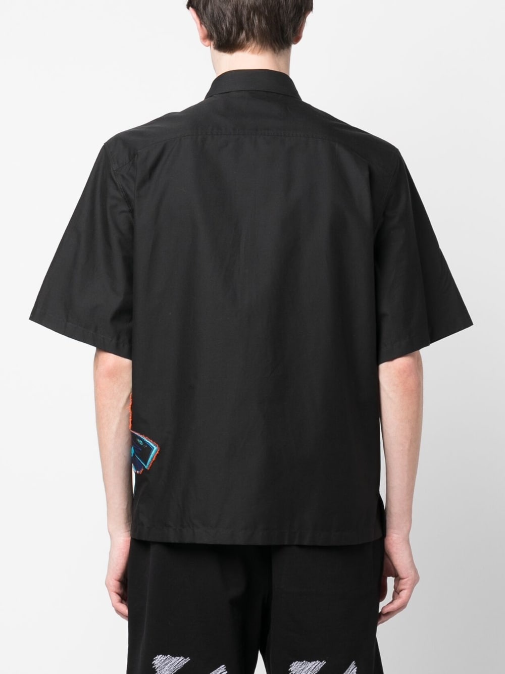 EMBROIDERED-DESIGN SHORT-SLEEVE SHIRT - 3