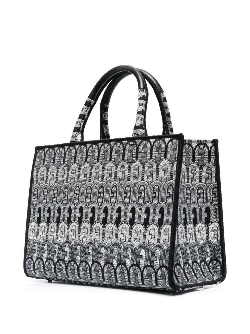 jacquard-print tote bag - 3