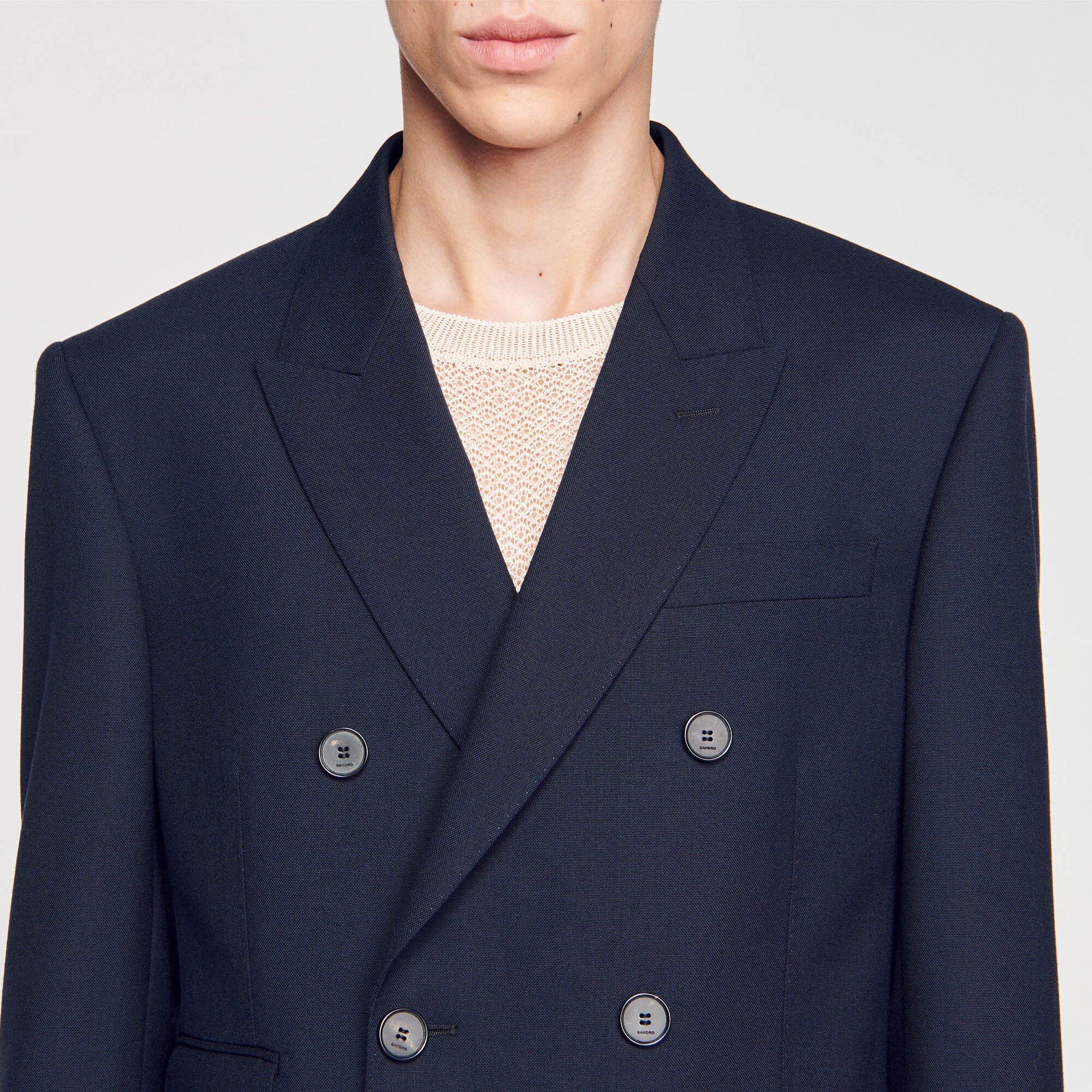 DOUBLE-BREASTED SUIT JACKET - 4