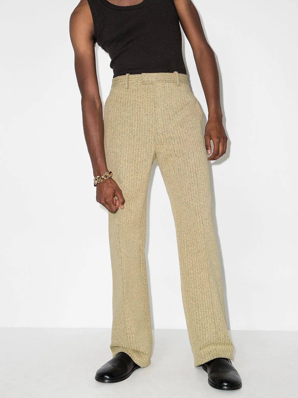 pinstripe tailored trousers - 2