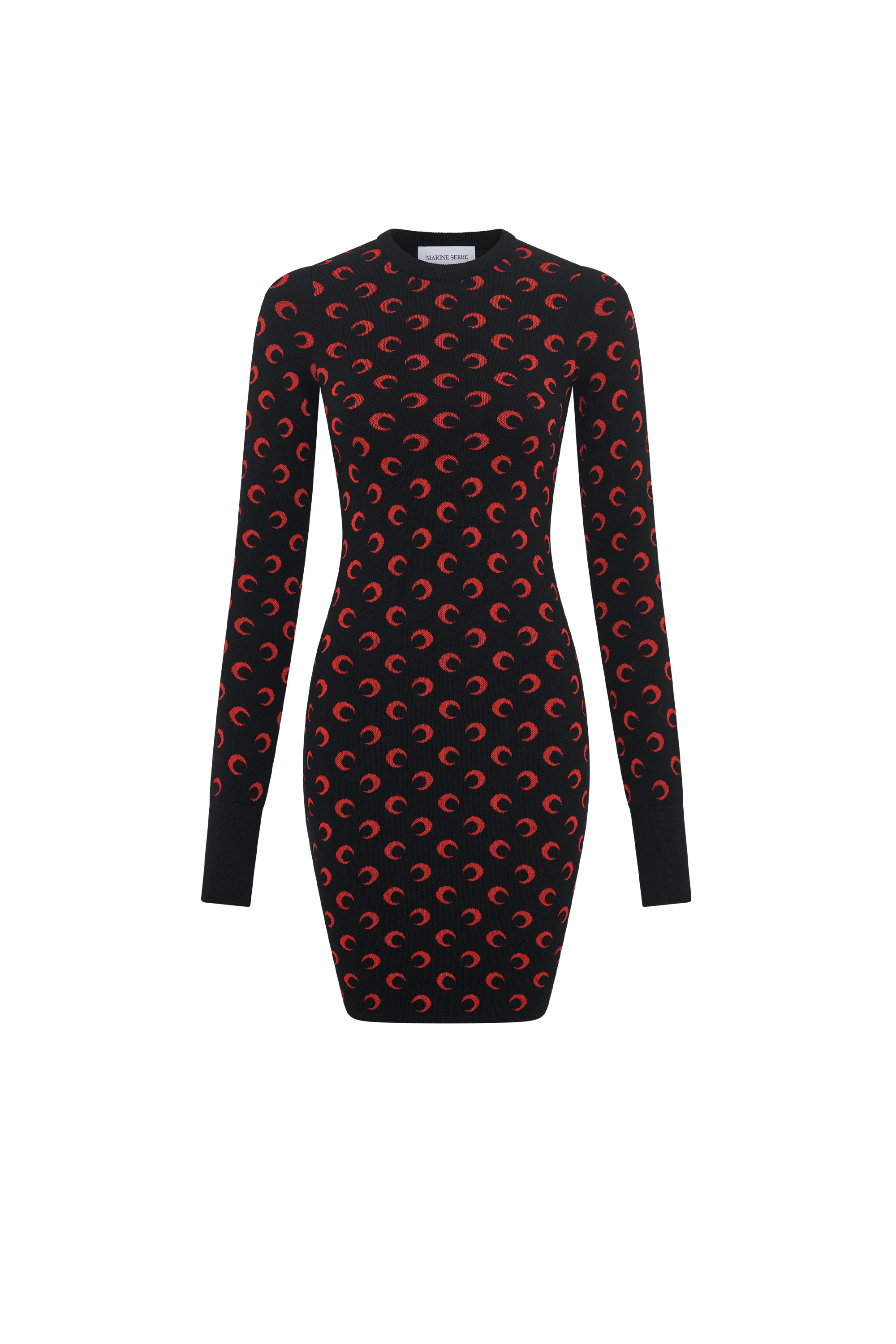 Moon Jacquard Knit Mini Dress - 1