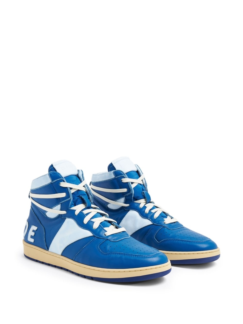 Rhecess leather high-top sneakers - 4