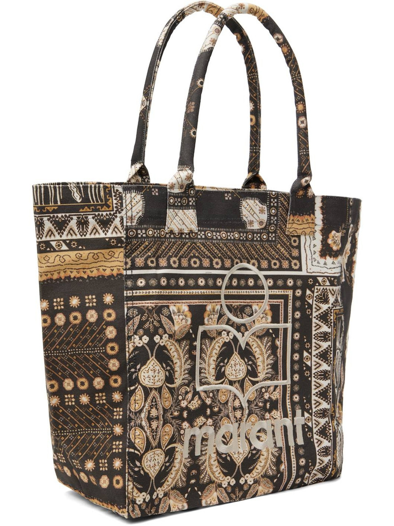 Isabel Marant Black & Off-White Yenky-GE Tote outlook