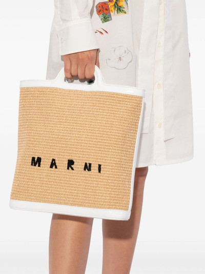 Marni Tropicalia logo-embroidered tote bag outlook