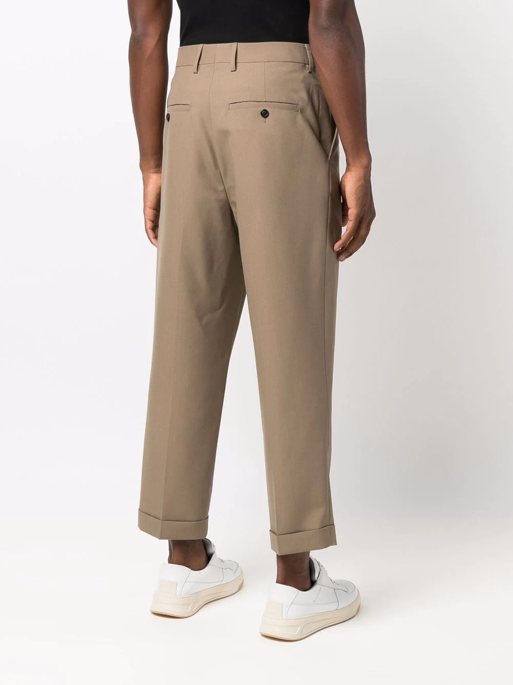 tapered cropped trousers - 4