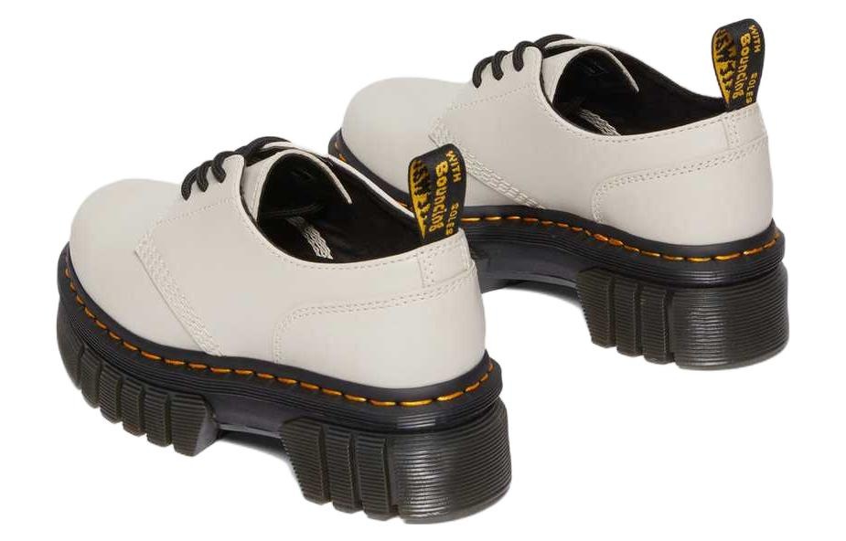 (WMNS) Dr. Martens Audrick Nappa Leather Platform Shoes 'Cobblestone Grey' 27147055 - 3