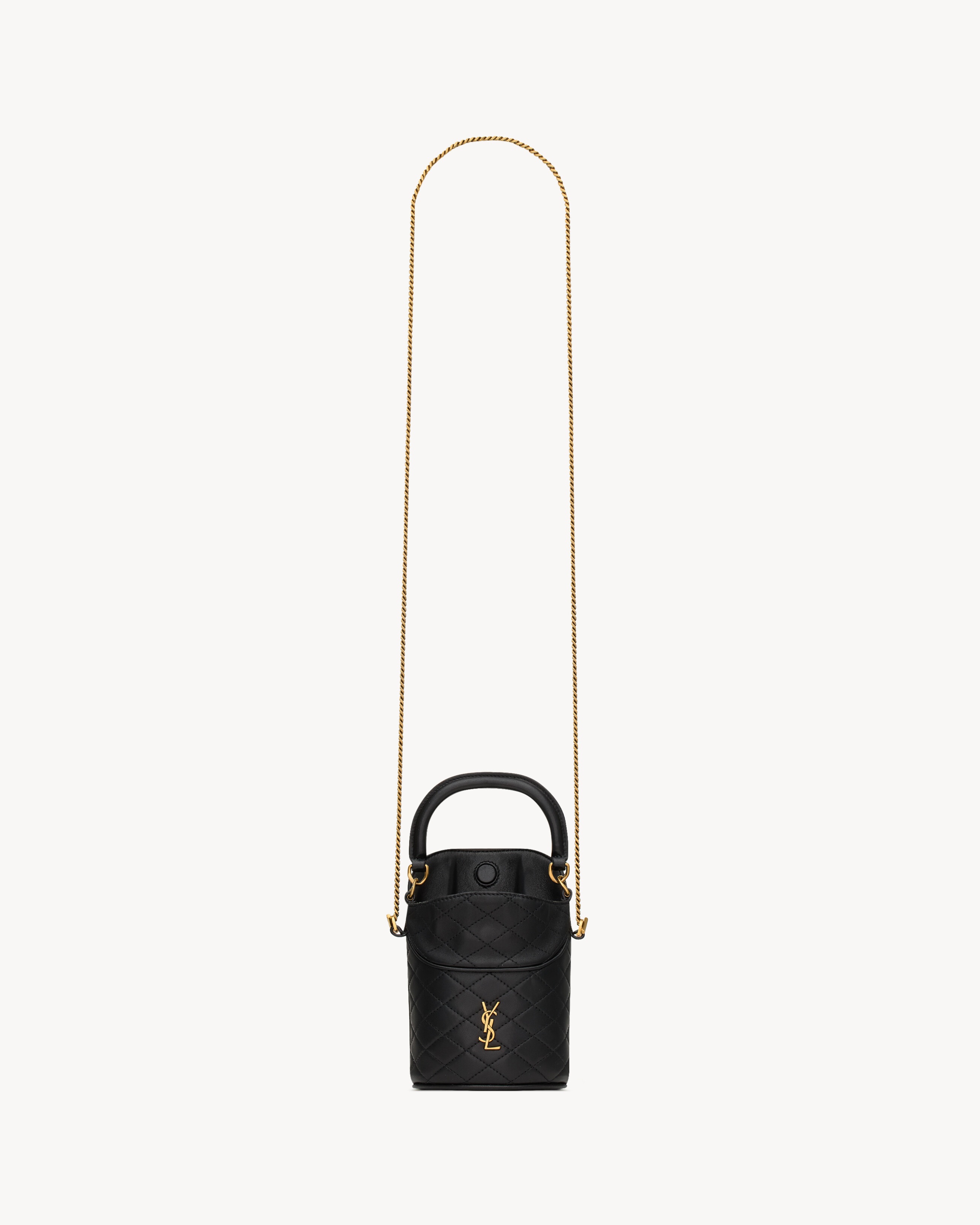 GABY MINI BUCKET IN LAMBSKIN - 5