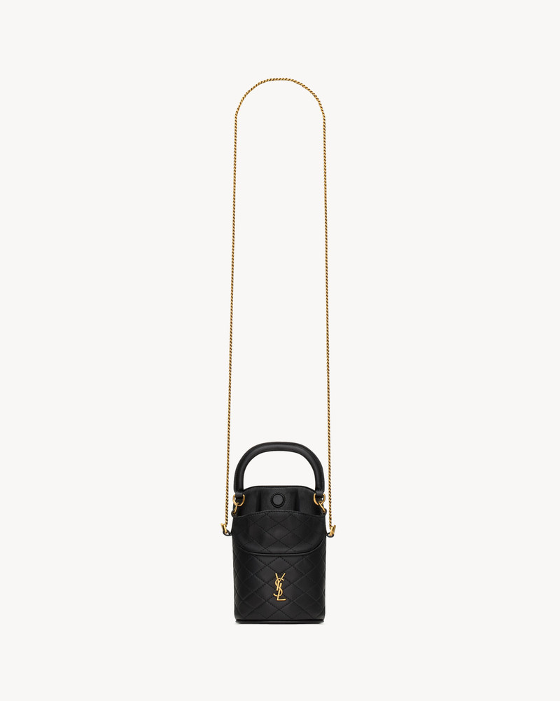 GABY MINI BUCKET IN LAMBSKIN 5