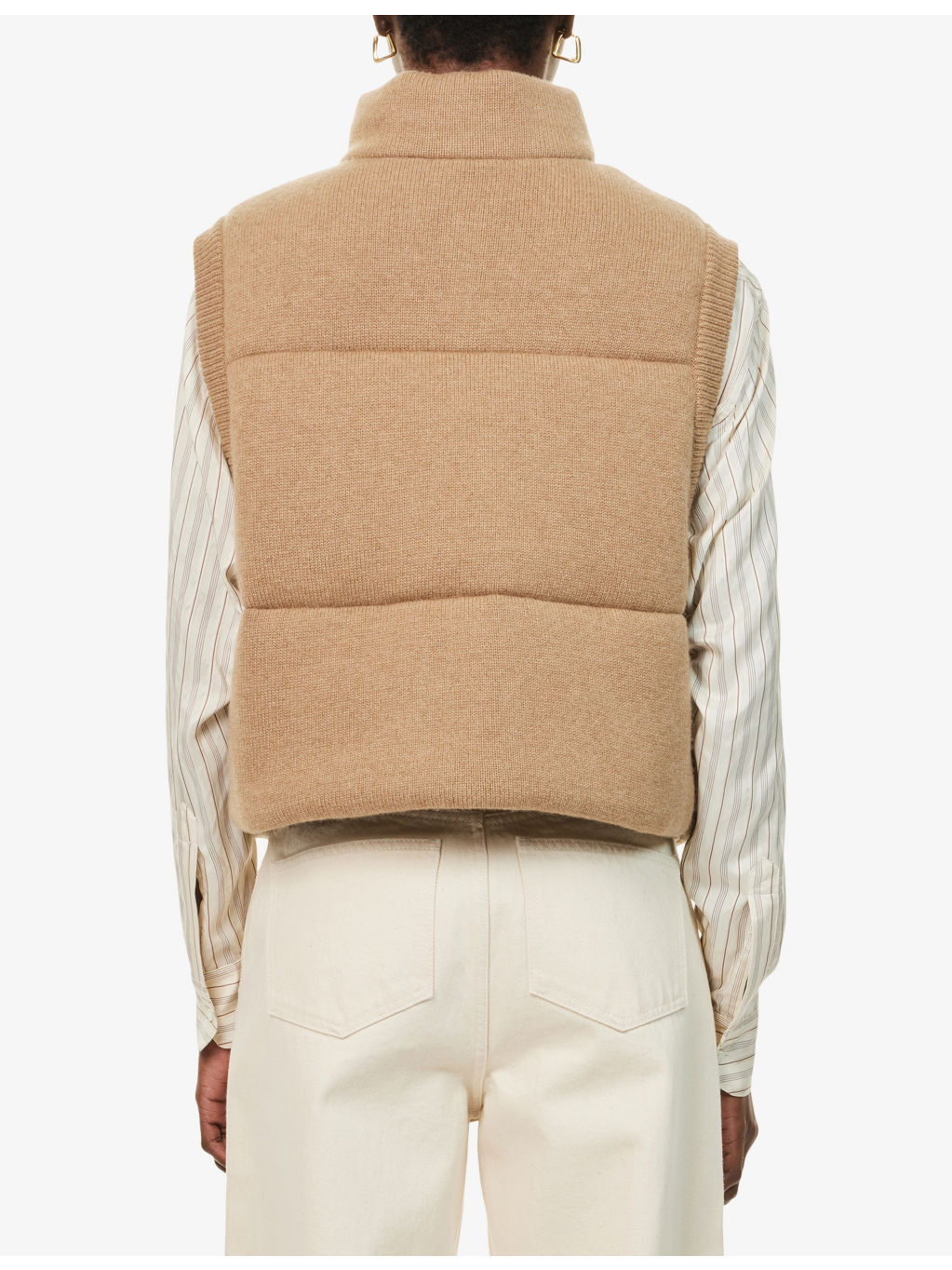 Montana Knitted Cashmere Puffer Vest - 4