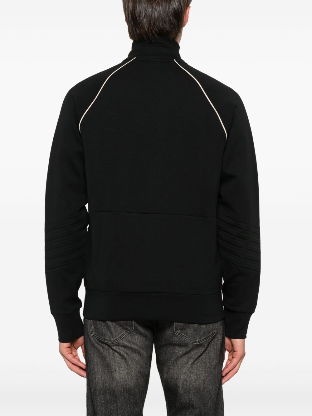piped-trim detail track jacket - 4