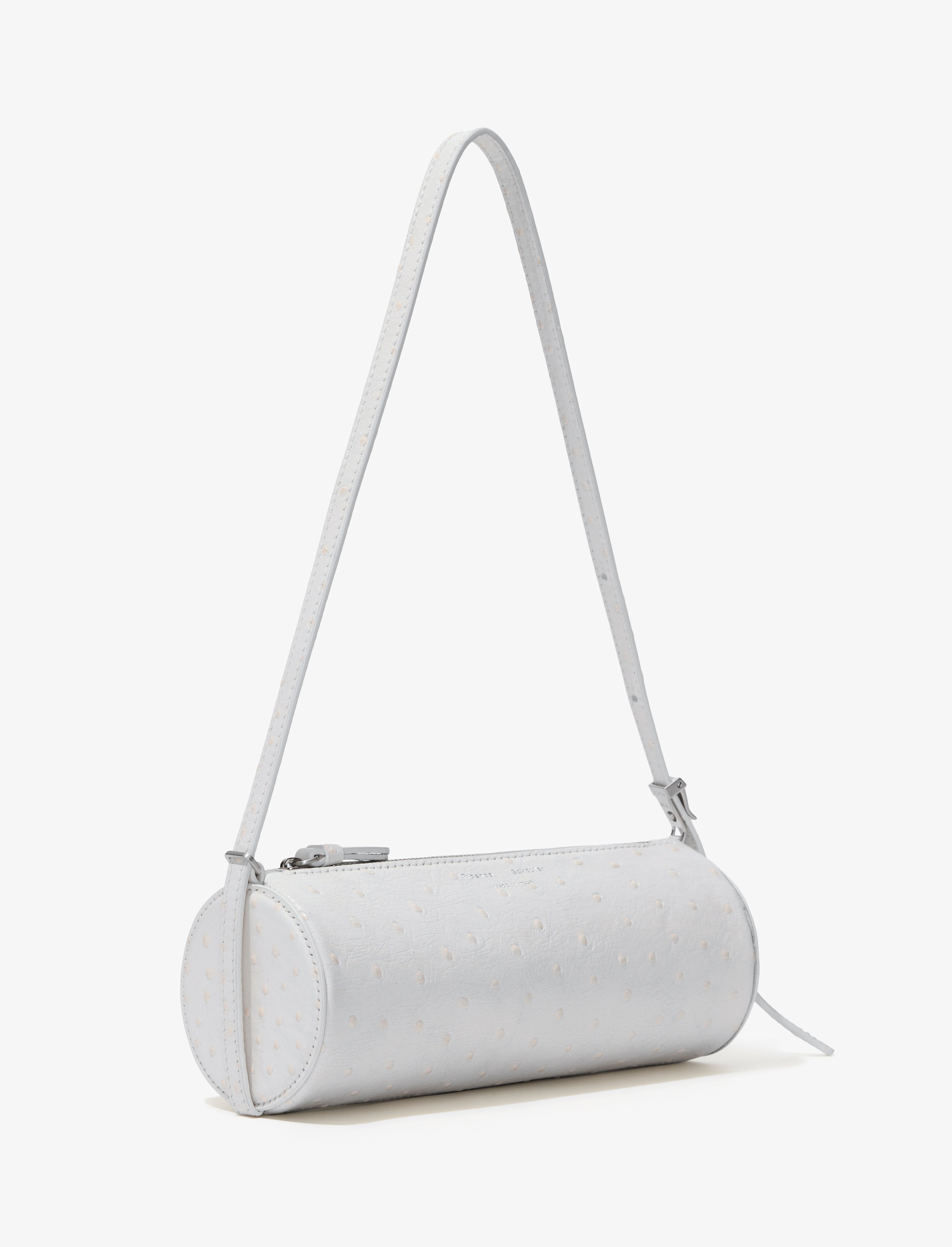 Silo Bag in Ostrich Embossed Calf - 4