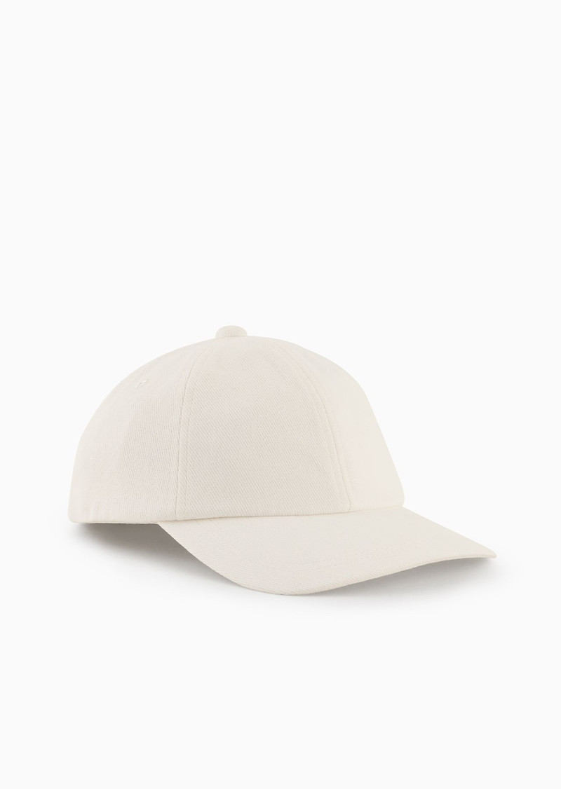 Cotton baseball cap with embroidered logo 1