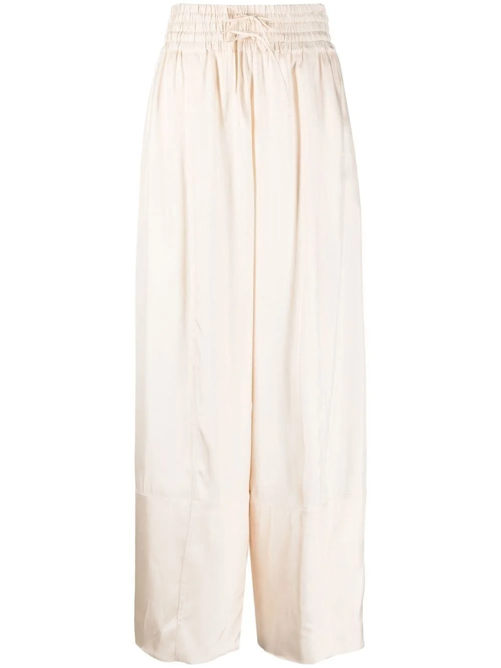 pressed-crease palazzo pants - 1