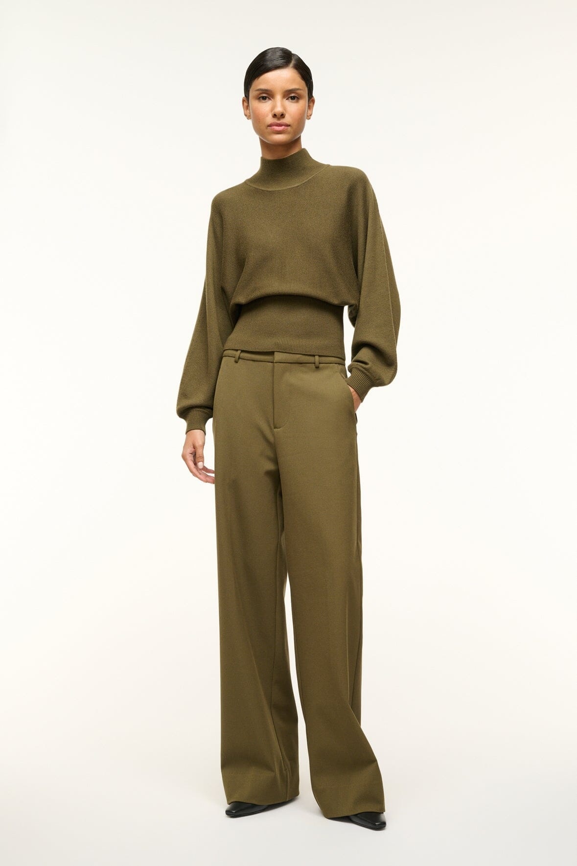 STAUD KAROLINE SWEATER SERGEANT GREEN - 3