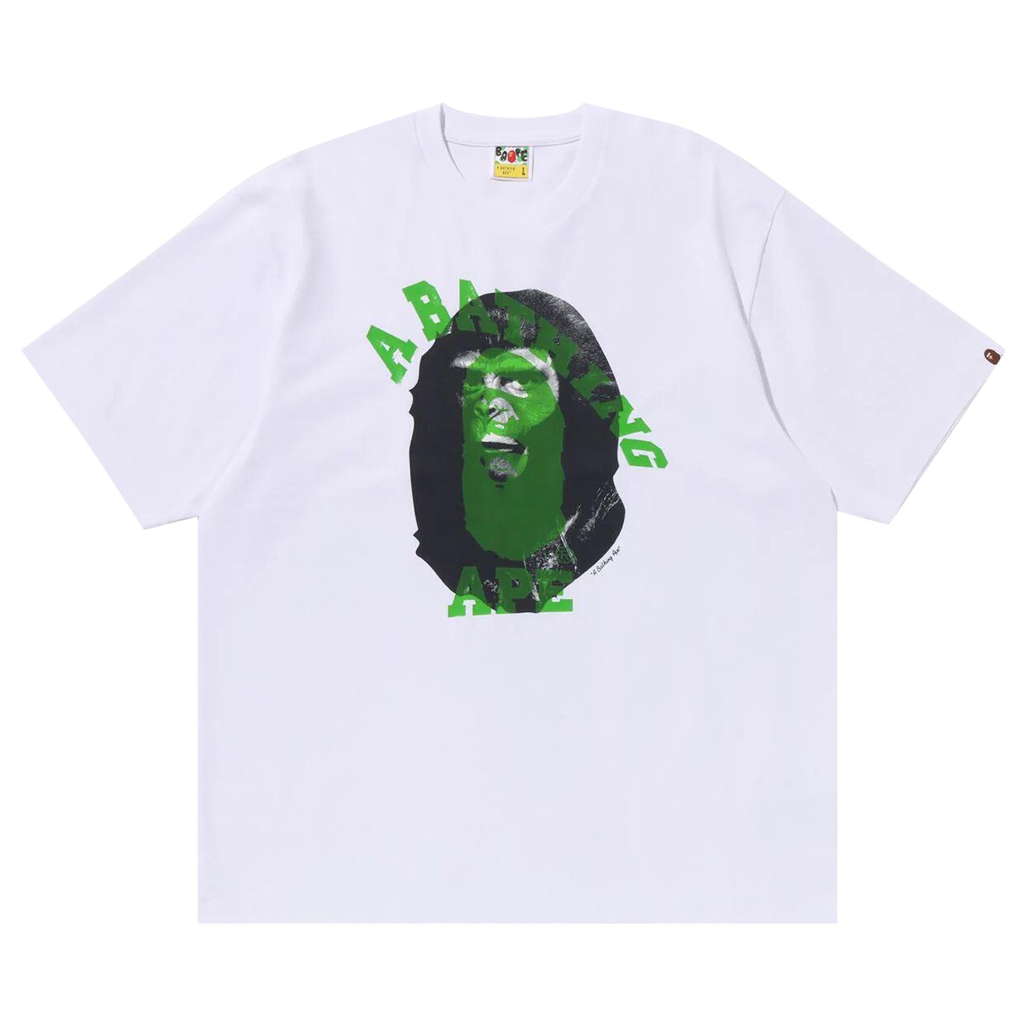 BAPE Ape Head Multi-Print Tee 'White' - 1