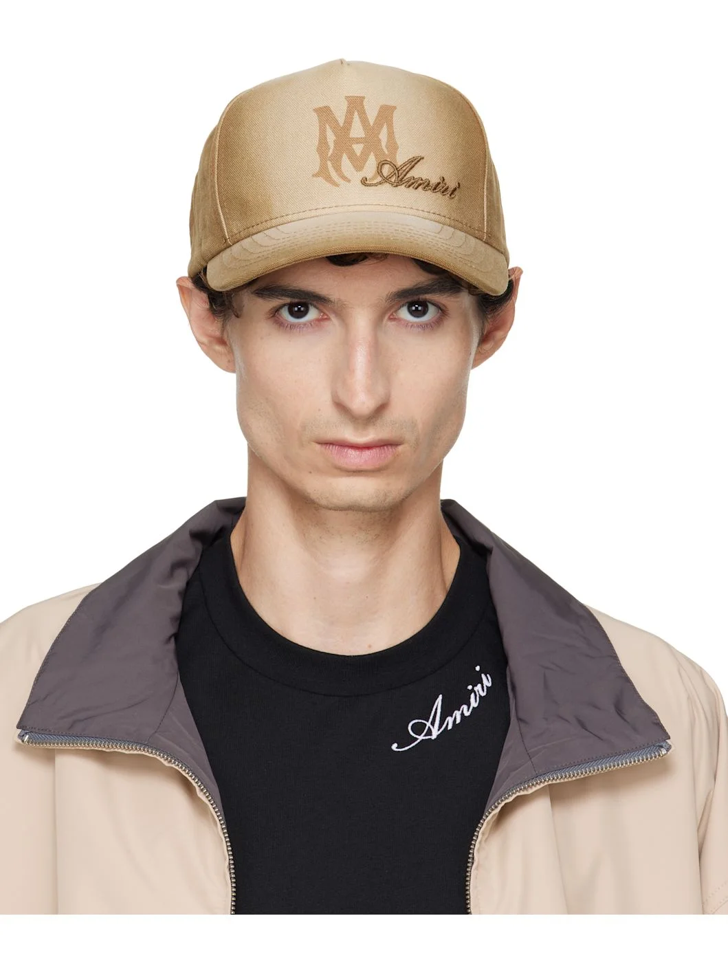 Beige MA Script Baseball Cap - 1