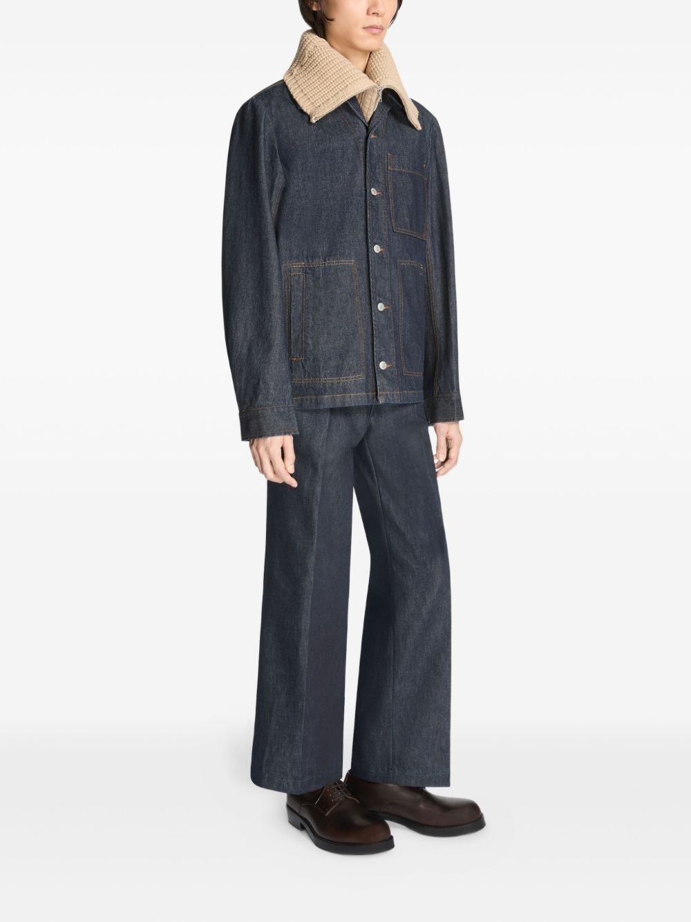 tailored denim trousers - 3
