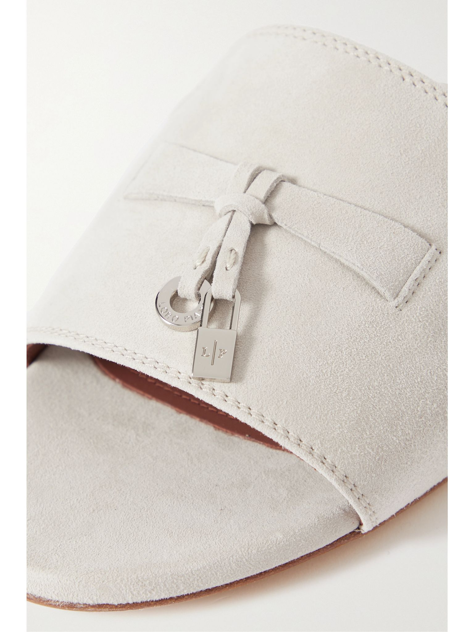 Summer Charms suede slides Gray - 4