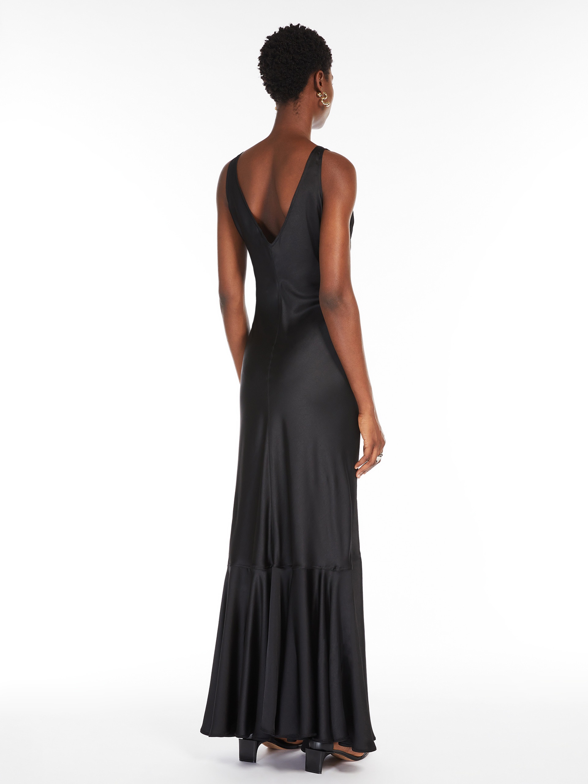 KATIA Long satin dress - 4