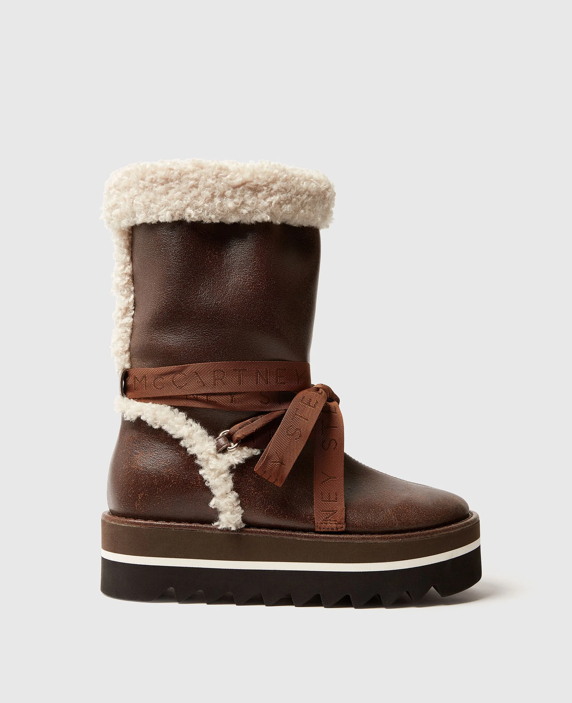 Vegan Plush-Lined Snow Boots - 1