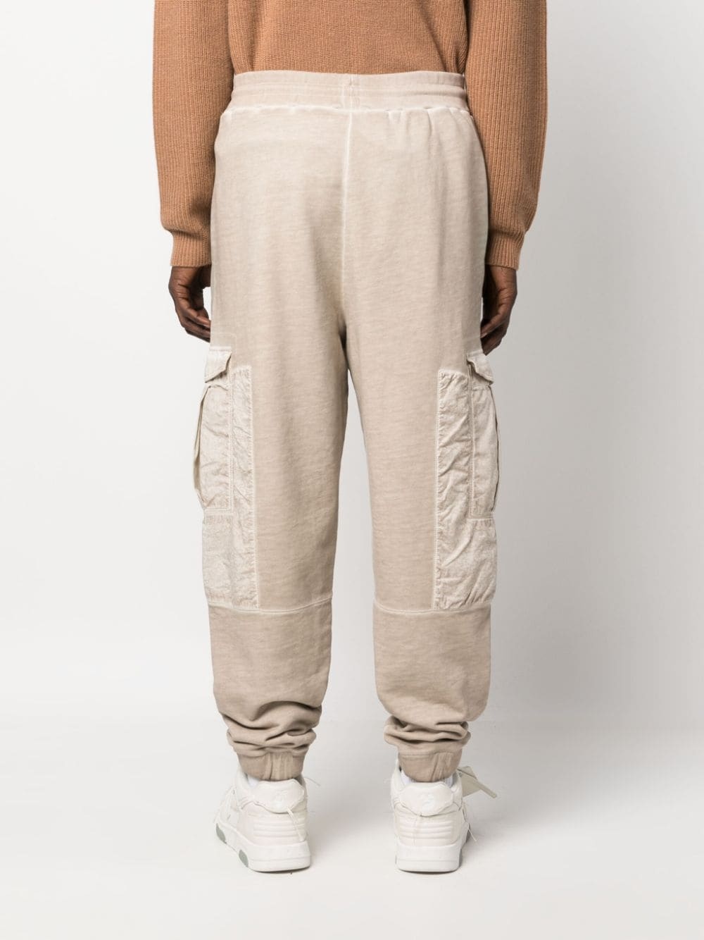 cotton cargo track pants - 4