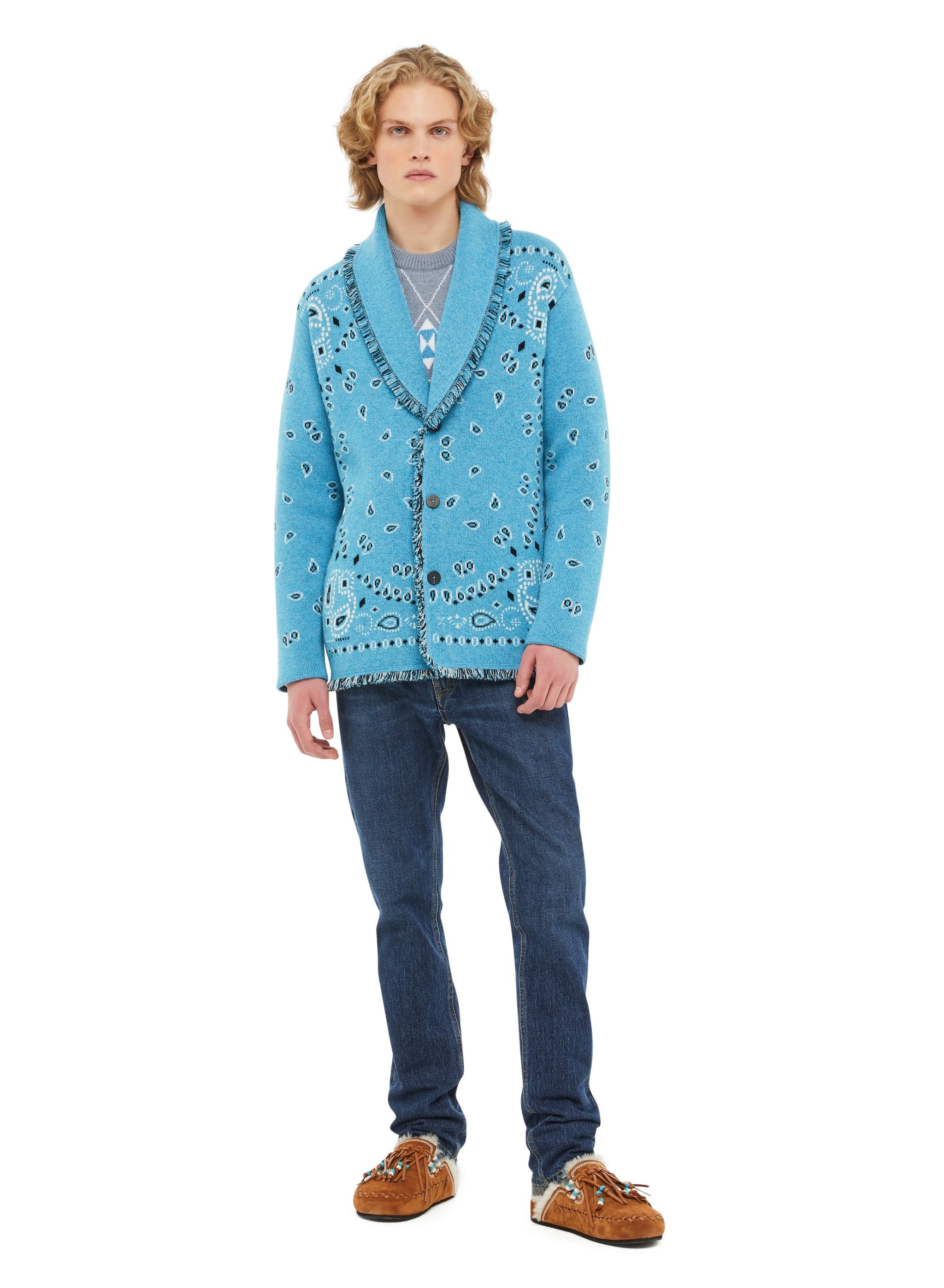 Bandana Jacquard Cardigan - 4