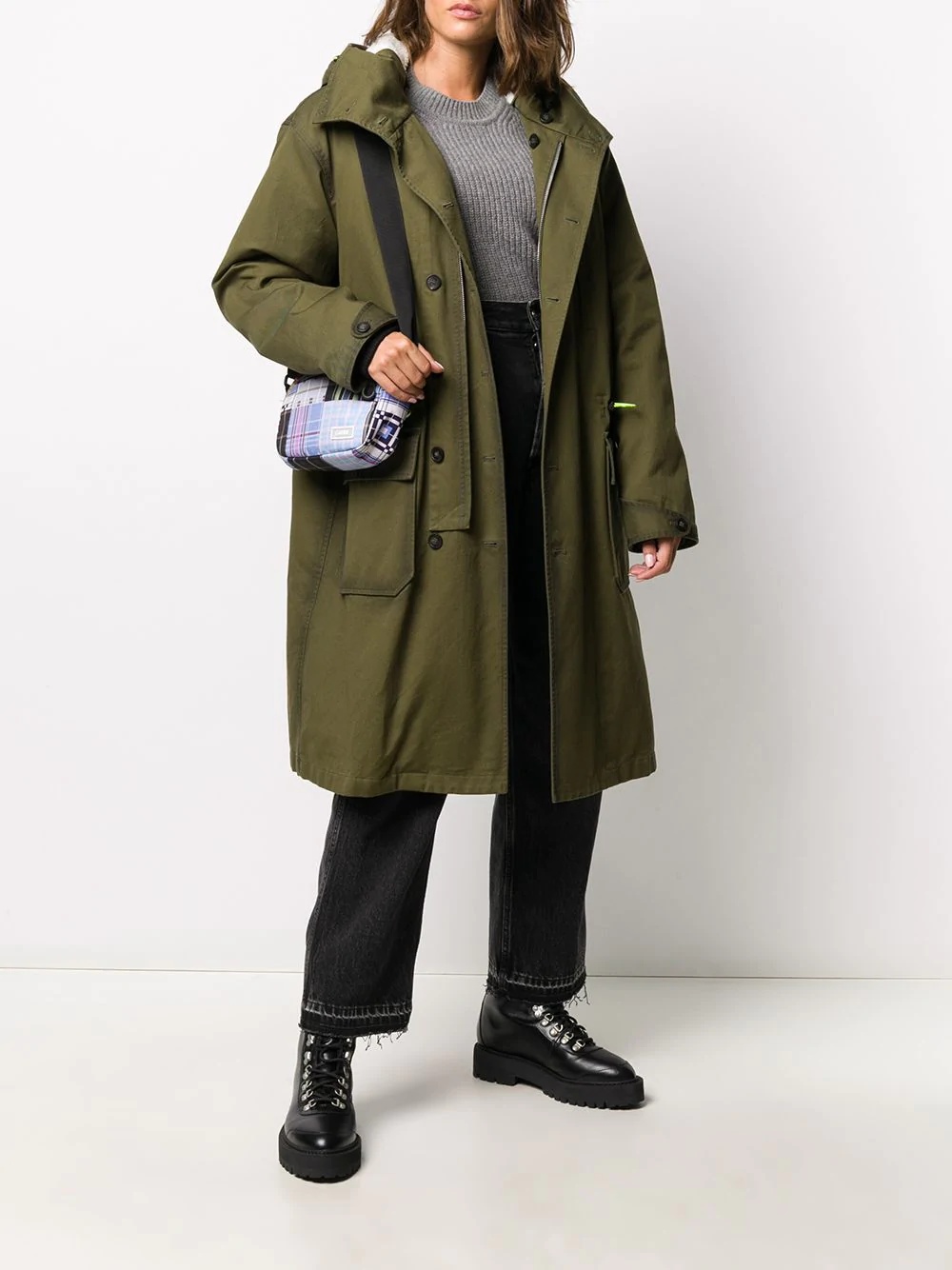 button-up parka jacket - 2