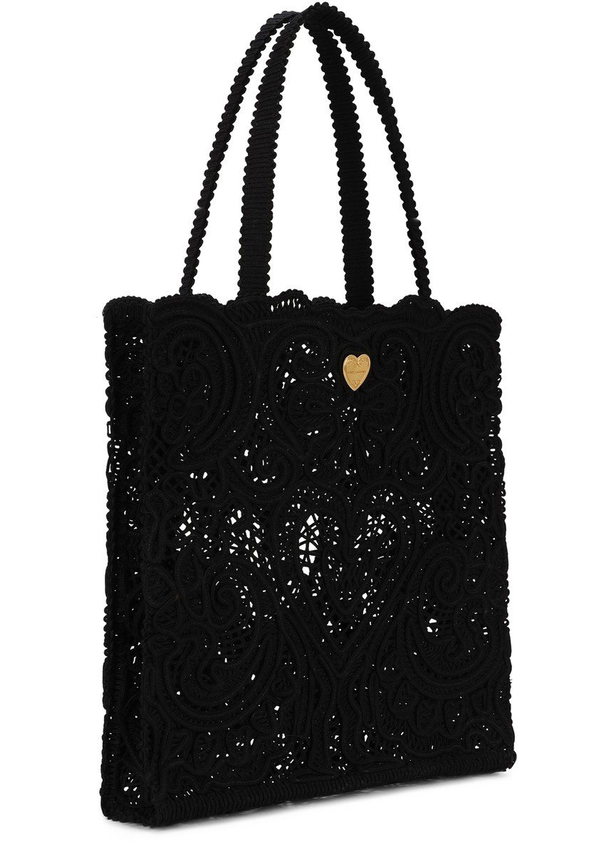 Medium embroidered shopper bag - 3