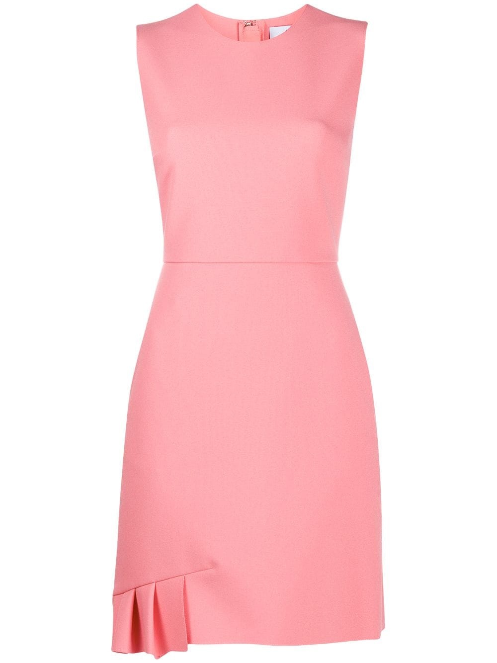 pleat-detail fitted dress - 1