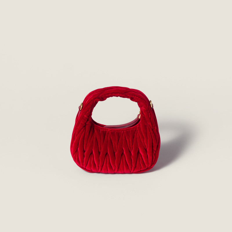 Wander matelassé velvet mini-bag 4