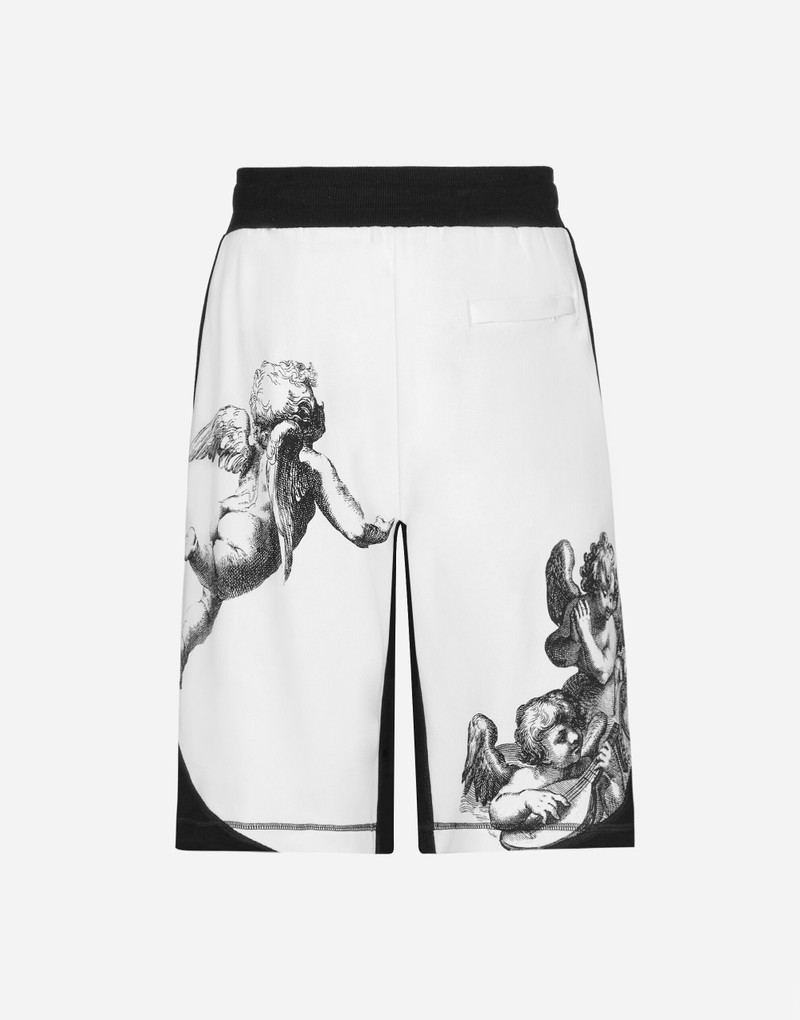Dolce & Gabbana Angel-print shorts BLANCO DOLCE&GABBANA outlook