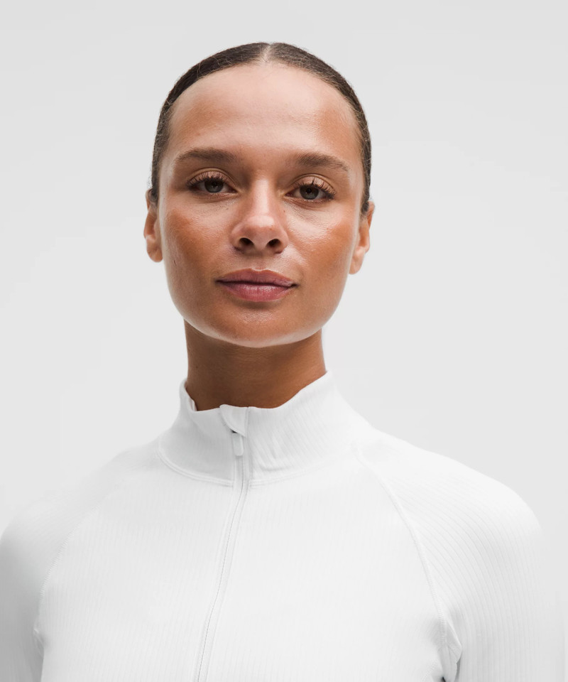 It's Rulu Ribbed Cropped Half Zip *Updated 4
