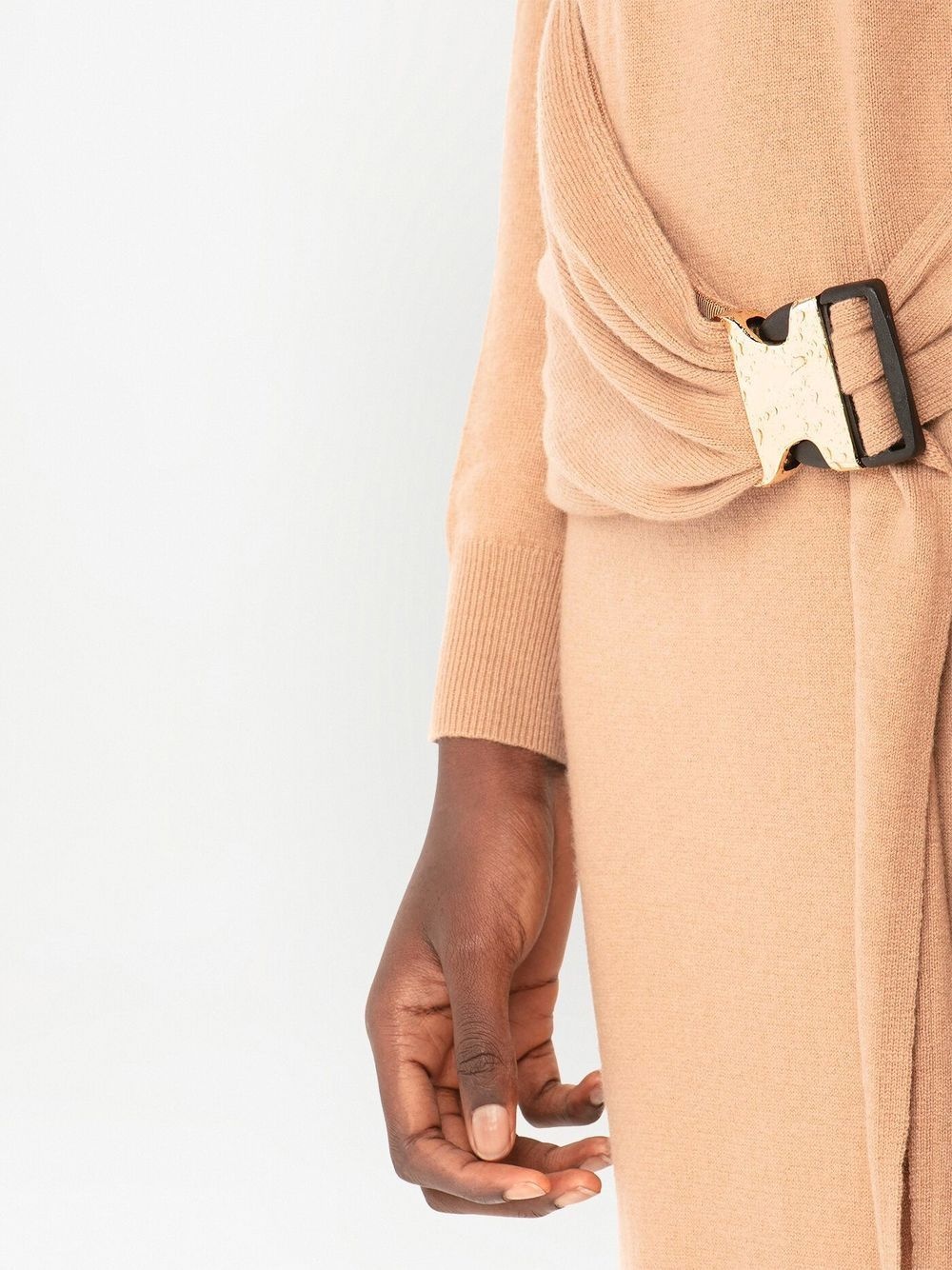 buckled-waist knit dress - 5
