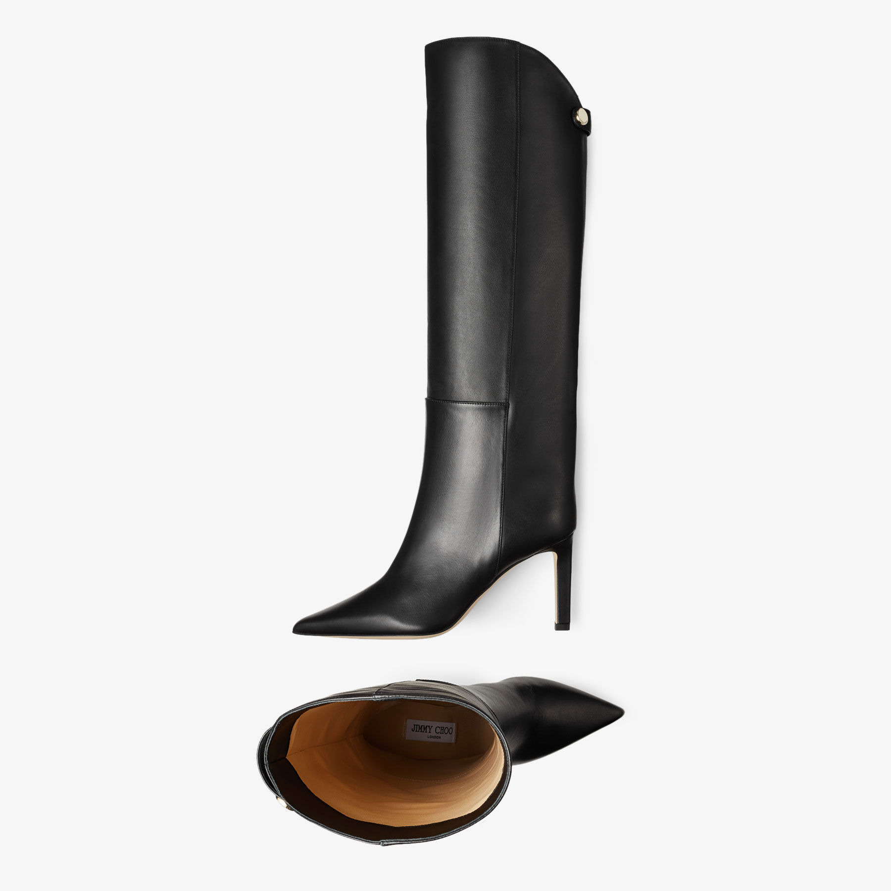 Alizze Knee Boot 85
Black Smooth Leather Knee-High Boots - 5